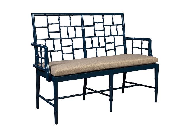 Blue Belleville Settee