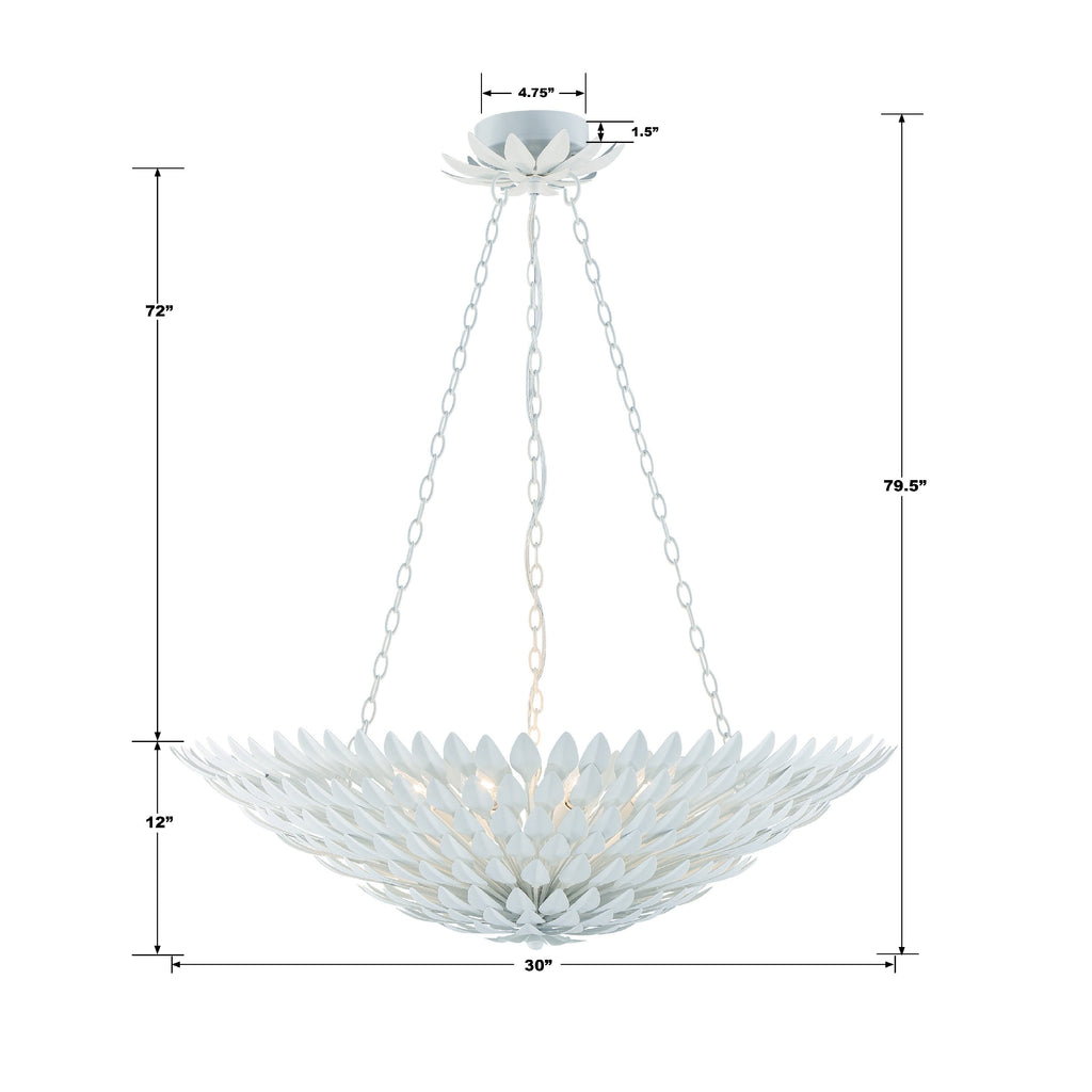 Broche 8 Light Chandelier