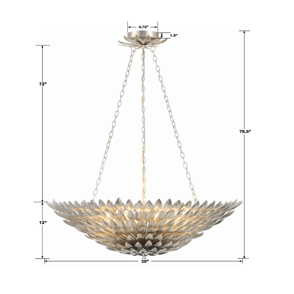 Broche 8 Light Chandelier