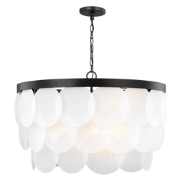 Mellita Eight Light Pendant, Midnight Black