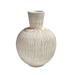 Furrow Sphere Vase : Furrow Sphere Vase (Large)