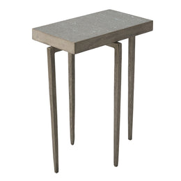 Laforge Accent Table : Laforge Accent Table (Natural Iron w/Flamed Granite Top)