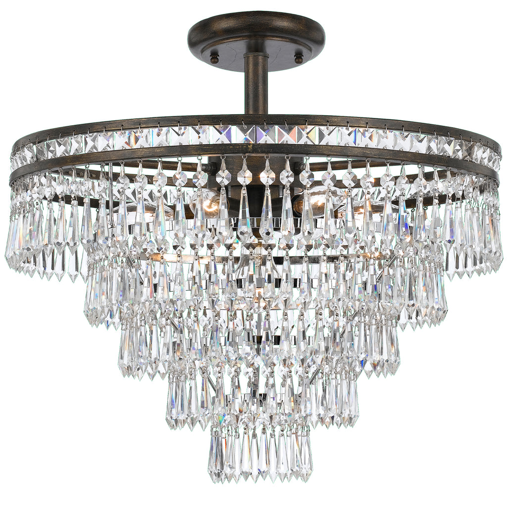 Mercer 7 Light Semi Flush