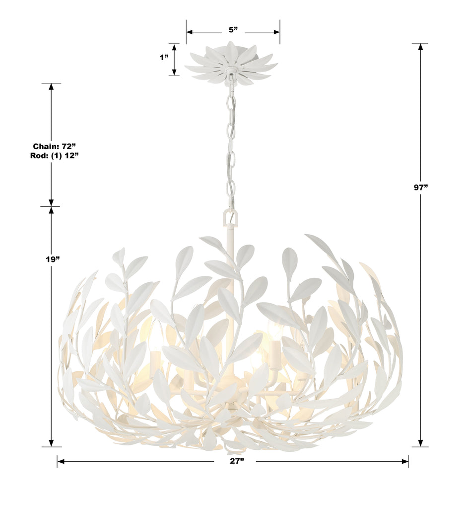 Broche 6 Light Chandelier