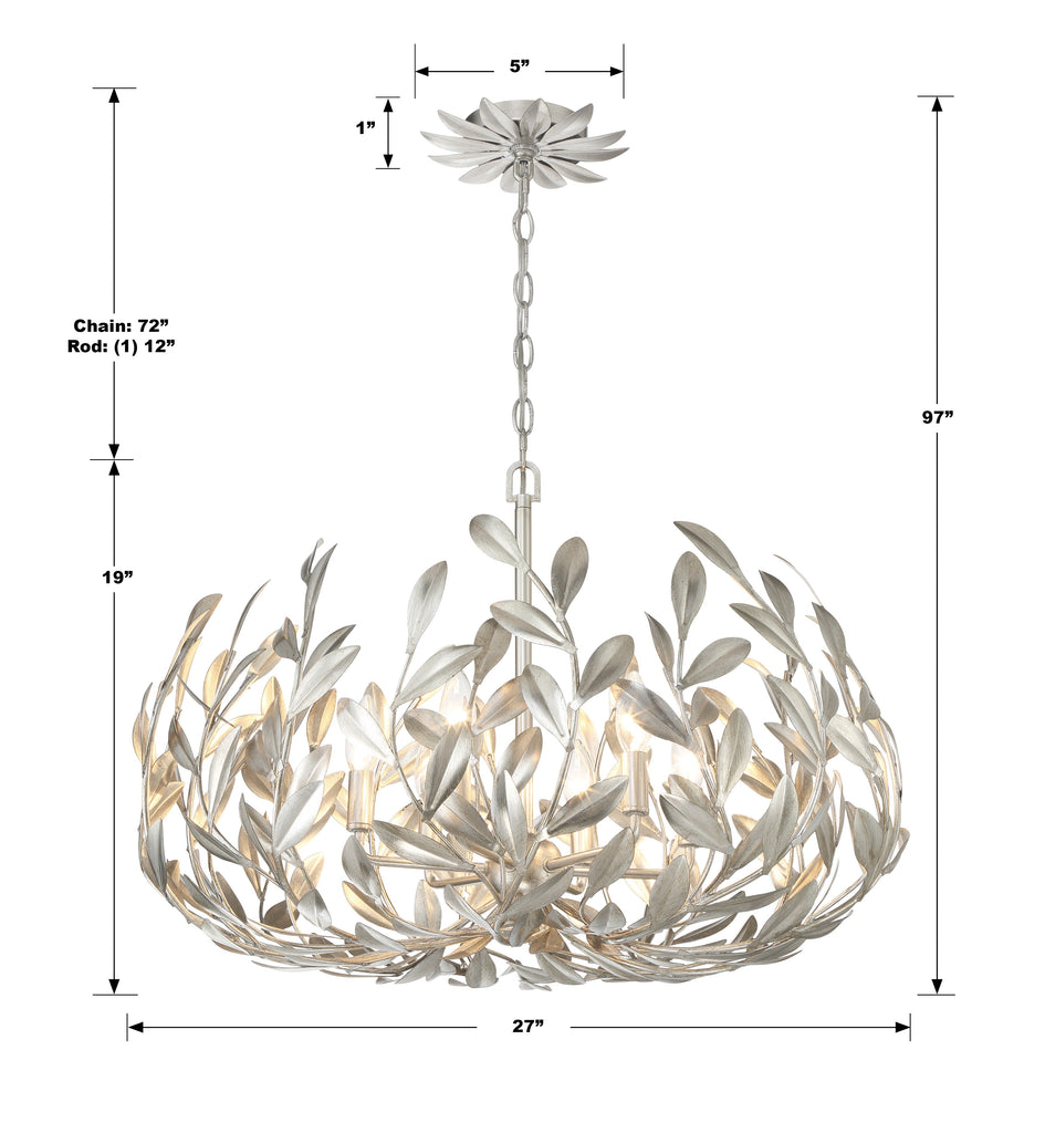 Broche 6 Light Chandelier