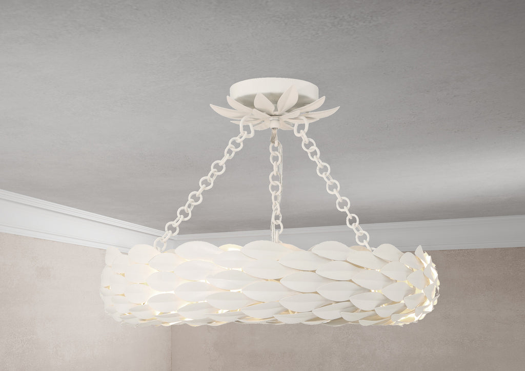 Broche 6 Light Semi Flush