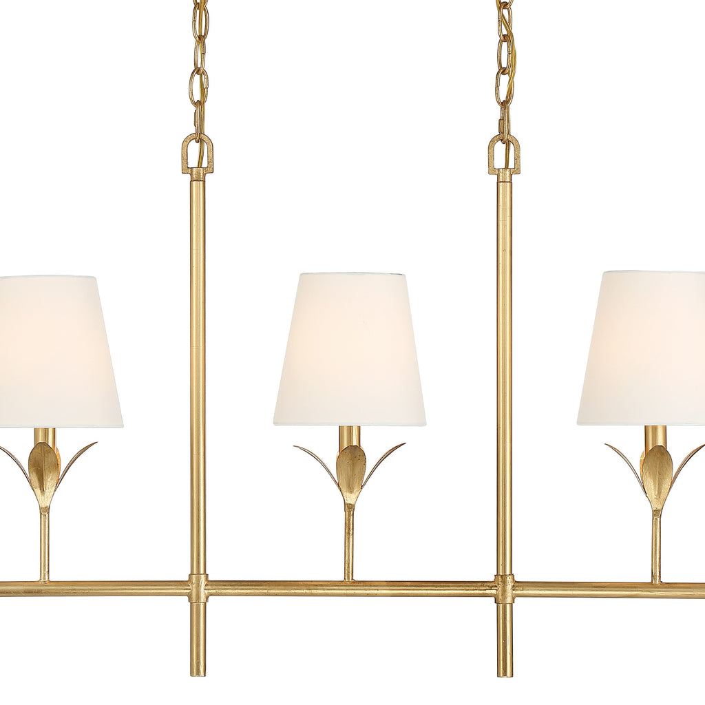 Broche 5 Light Linear Chandelier