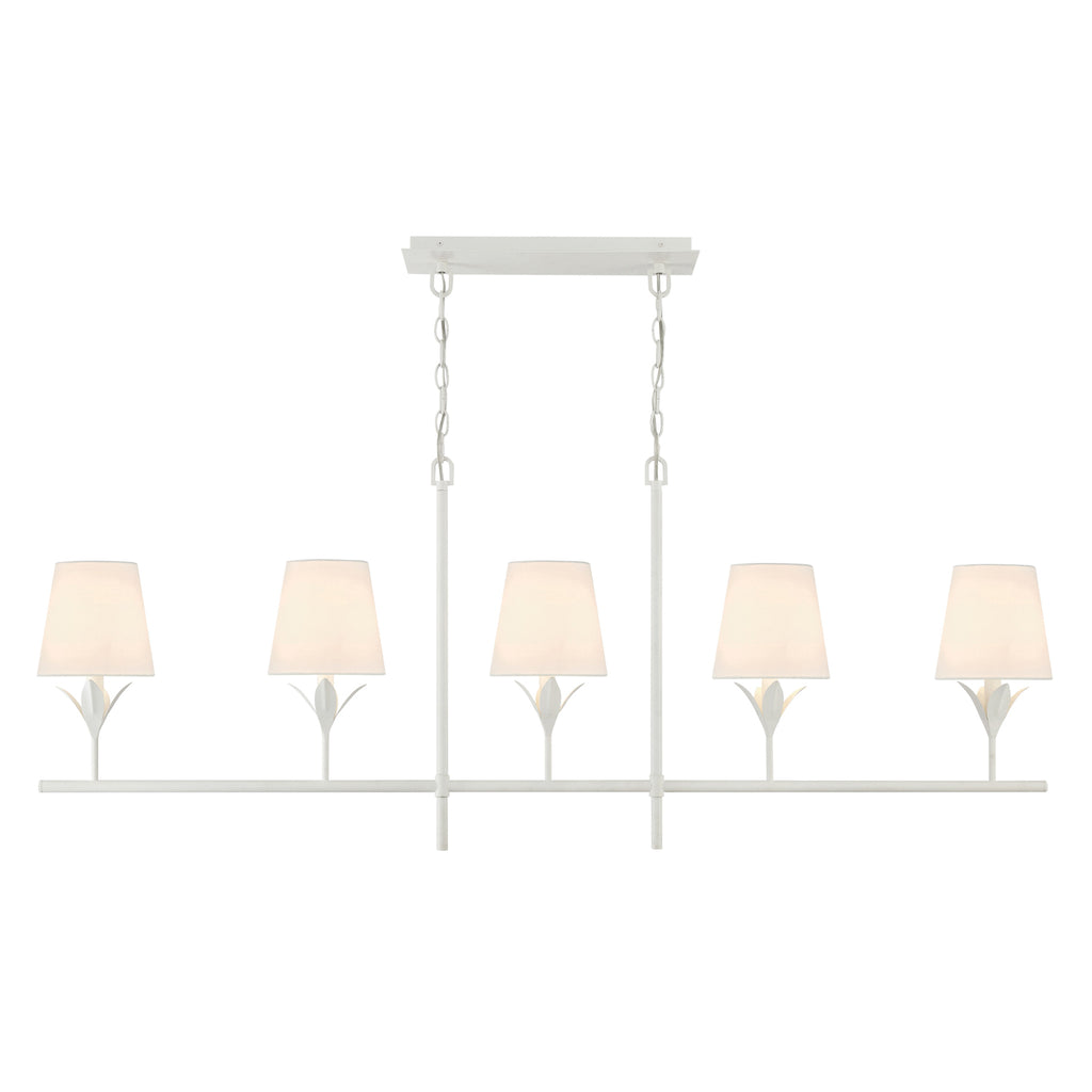 Broche 5 Light Linear Chandelier