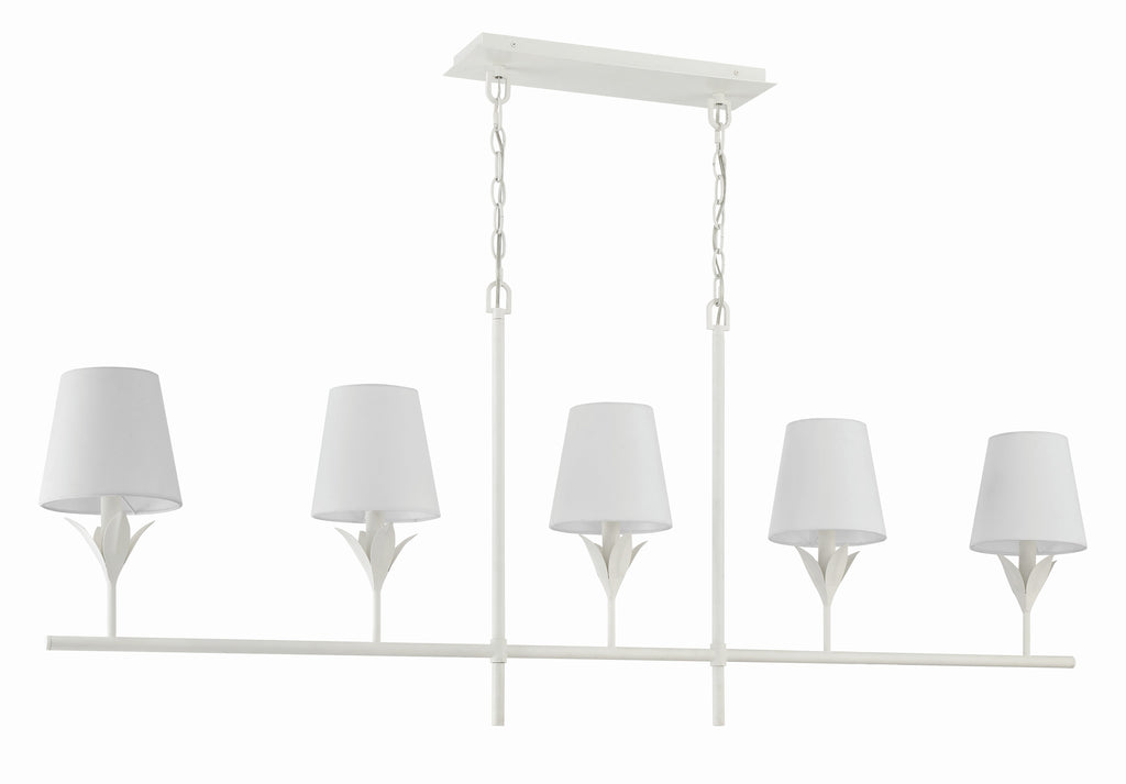 Broche 5 Light Linear Chandelier