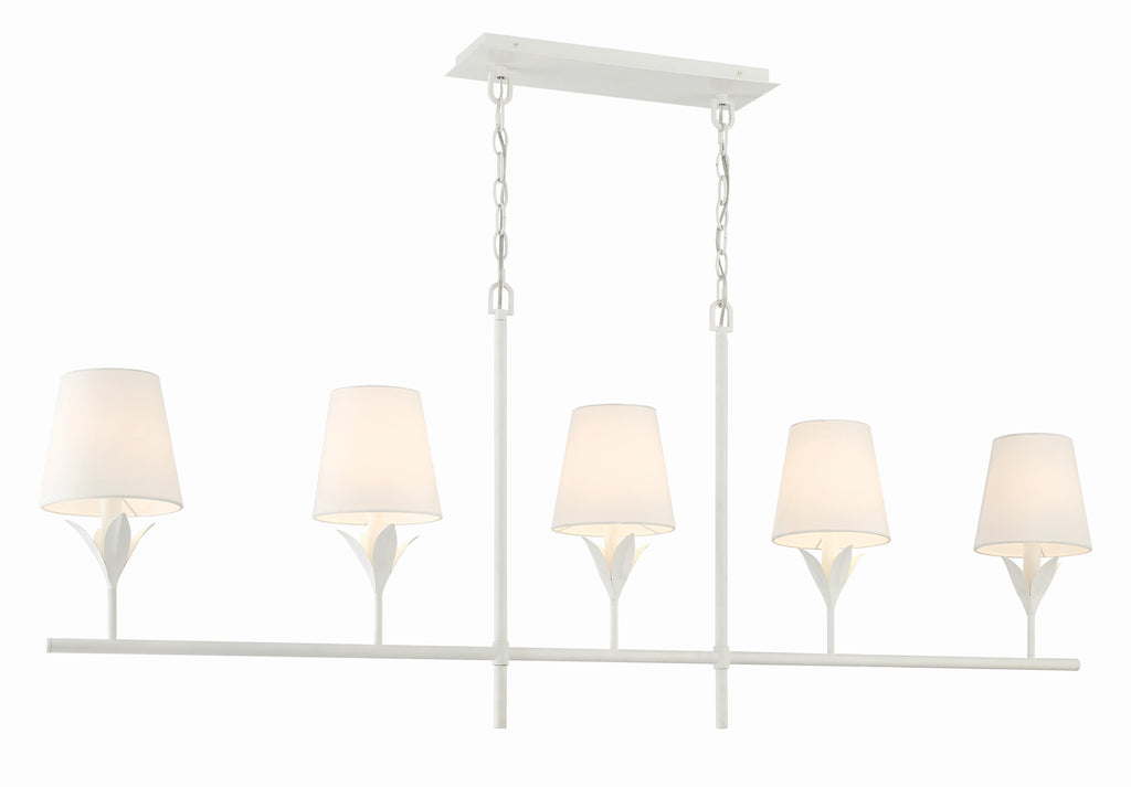 Broche 5 Light Linear Chandelier