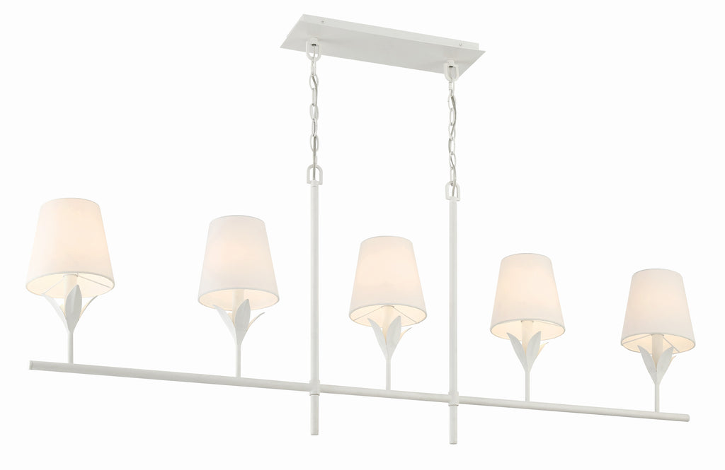 Broche 5 Light Linear Chandelier