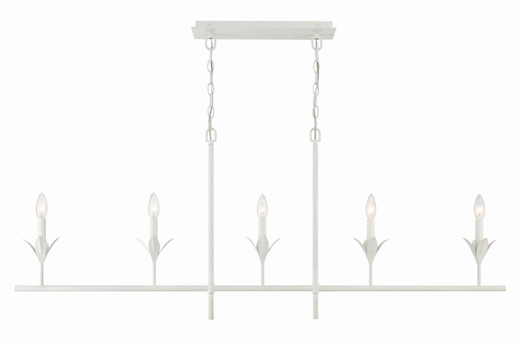 Broche 5 Light Linear Chandelier