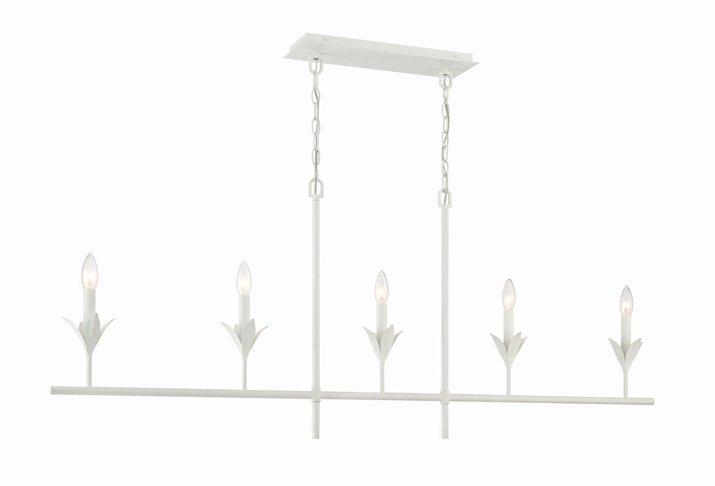 Broche 5 Light Linear Chandelier