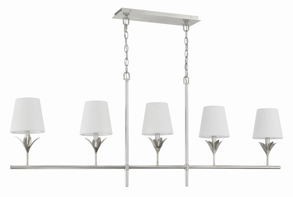 Broche 5 Light Linear Chandelier