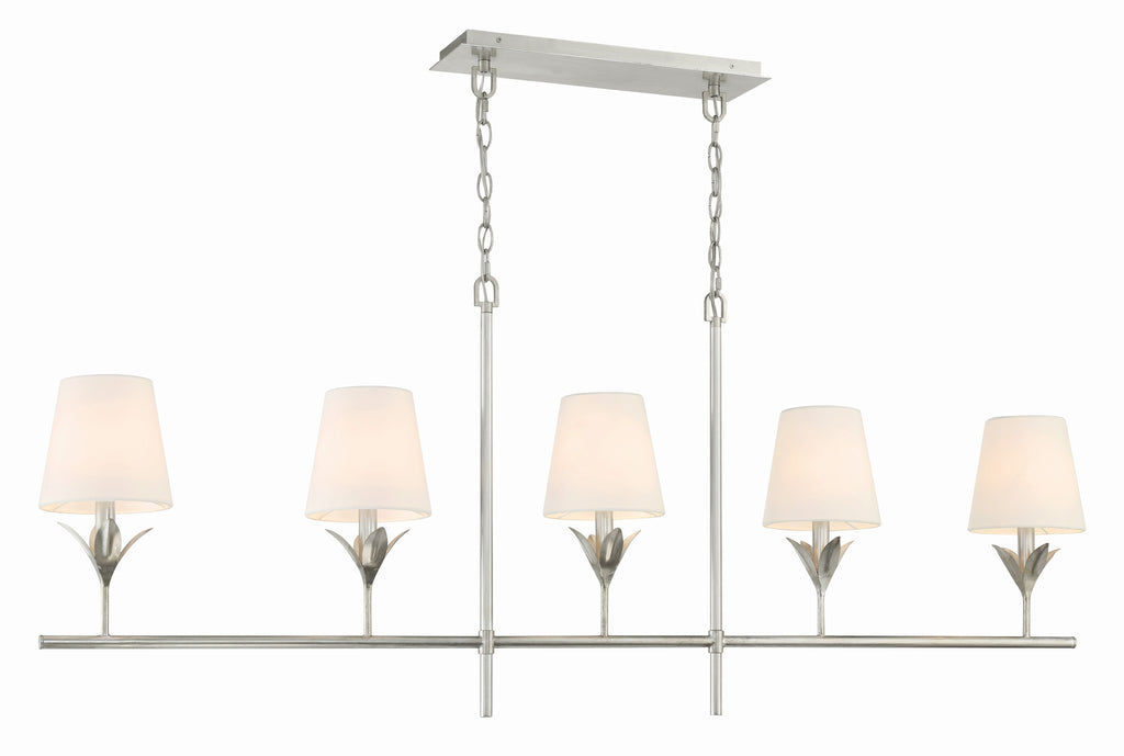 Broche 5 Light Linear Chandelier