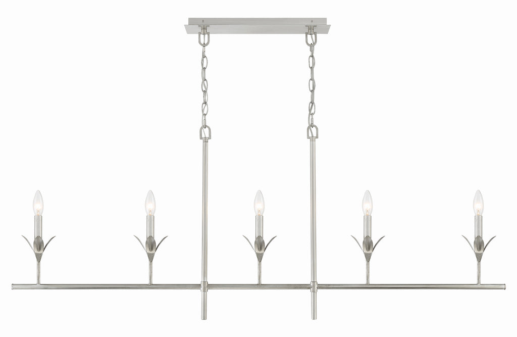 Broche 5 Light Linear Chandelier