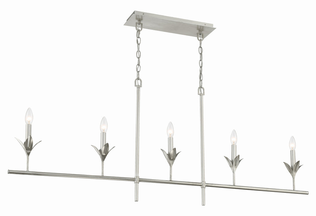 Broche 5 Light Linear Chandelier