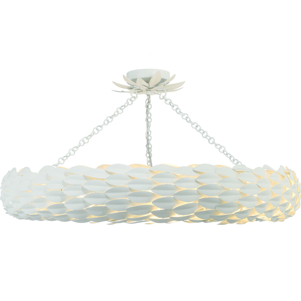 Broche 8 Light Semi Flush