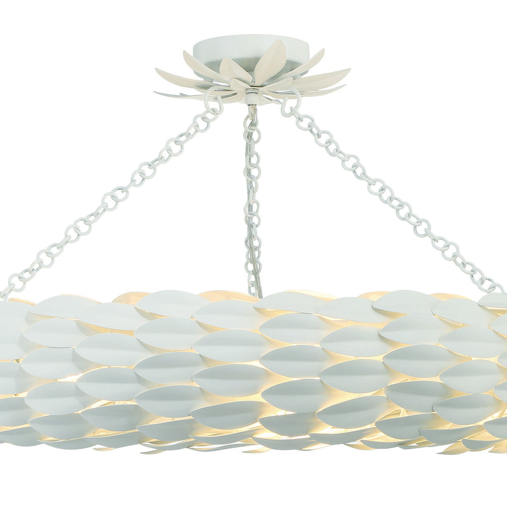 Broche 8 Light Semi Flush