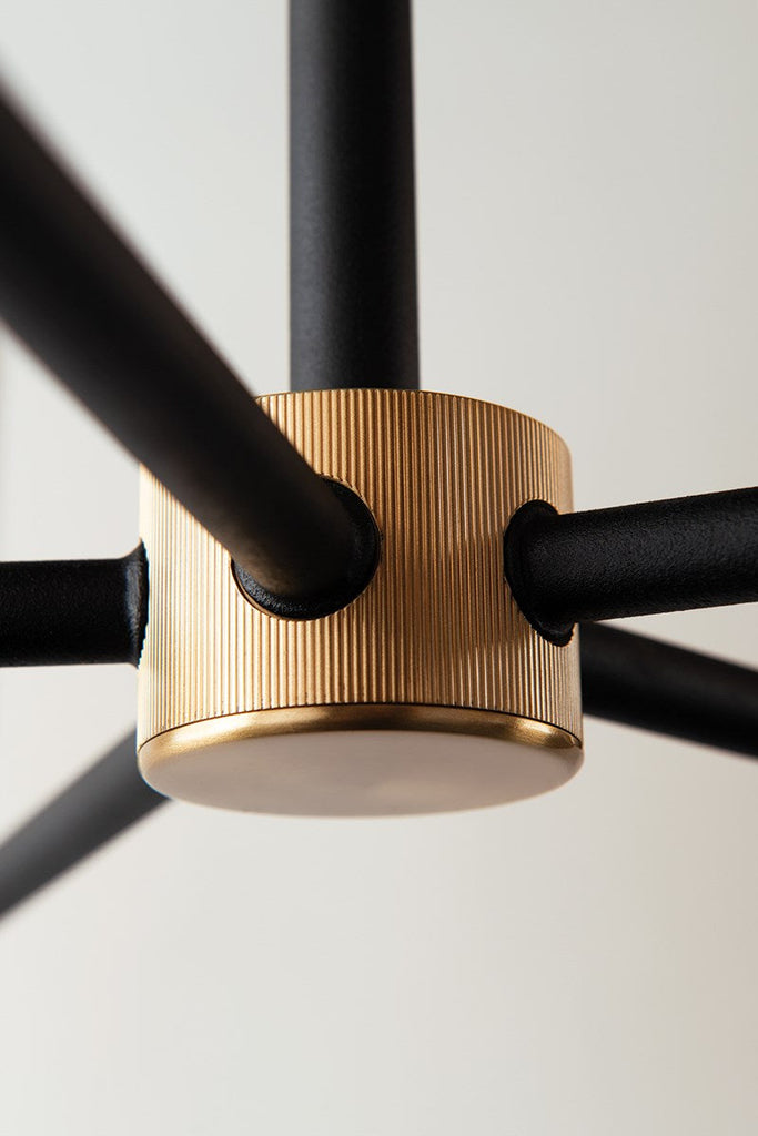 Emerson Wall Sconce - Carbide Blk & Brushed Brass