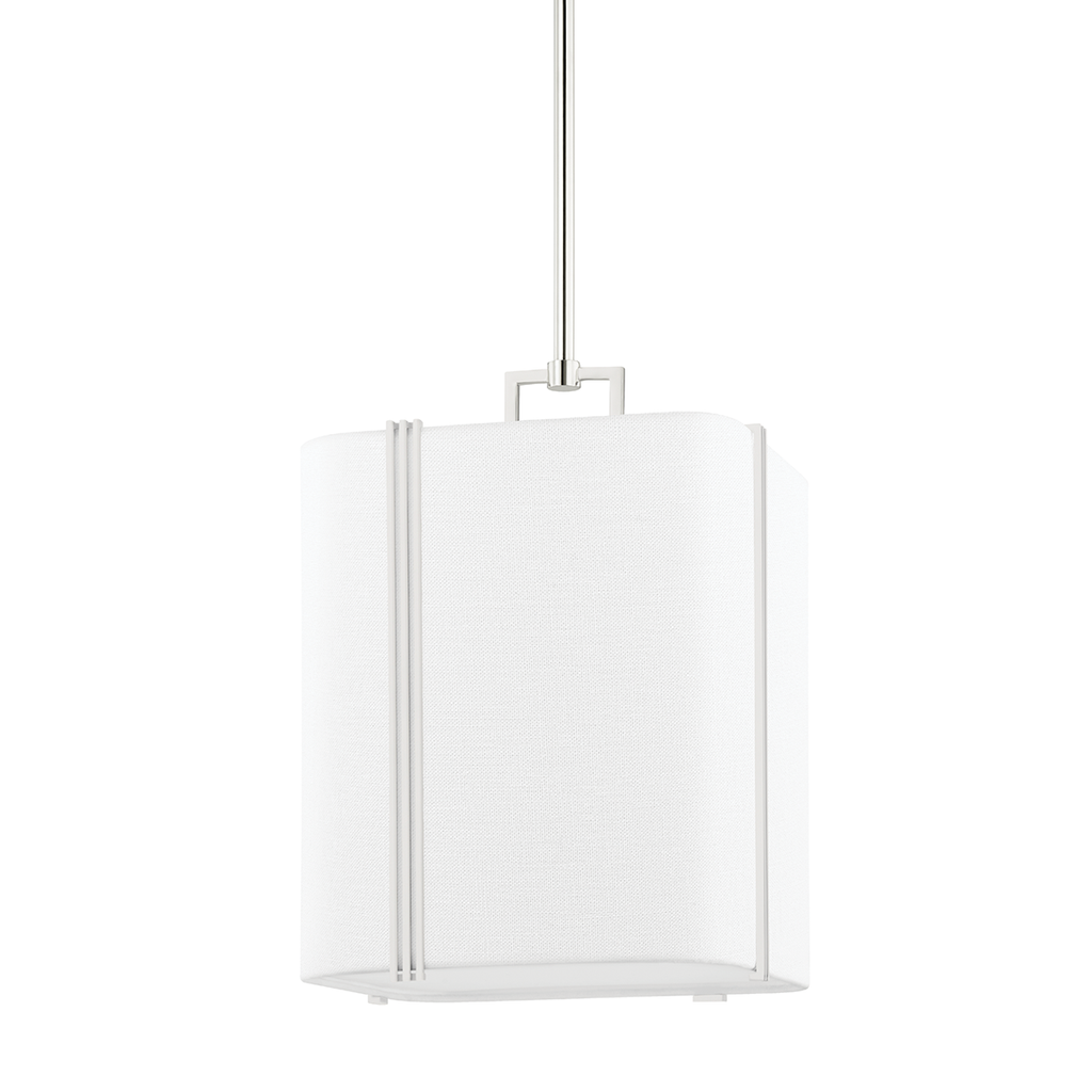 Downing 1 Light Pendant - Polished Nickel