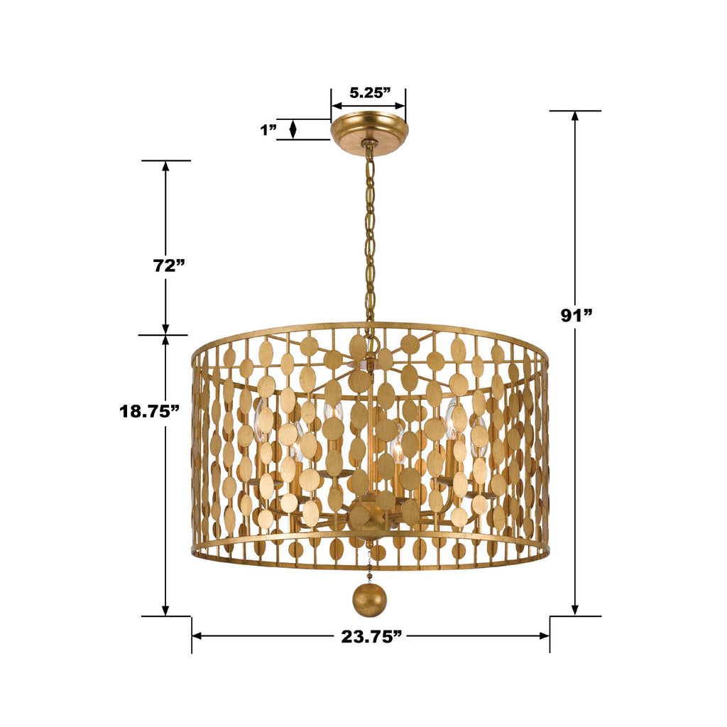 Layla 6 Light Chandelier