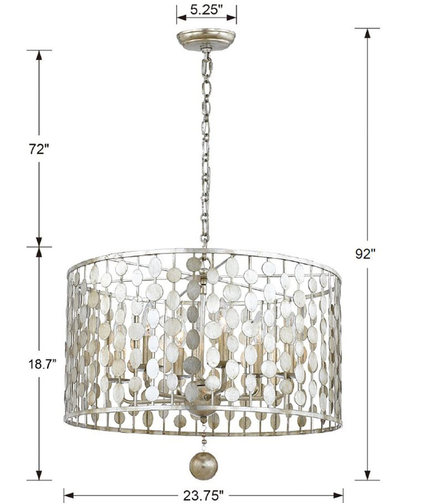 Layla 6 Light Chandelier