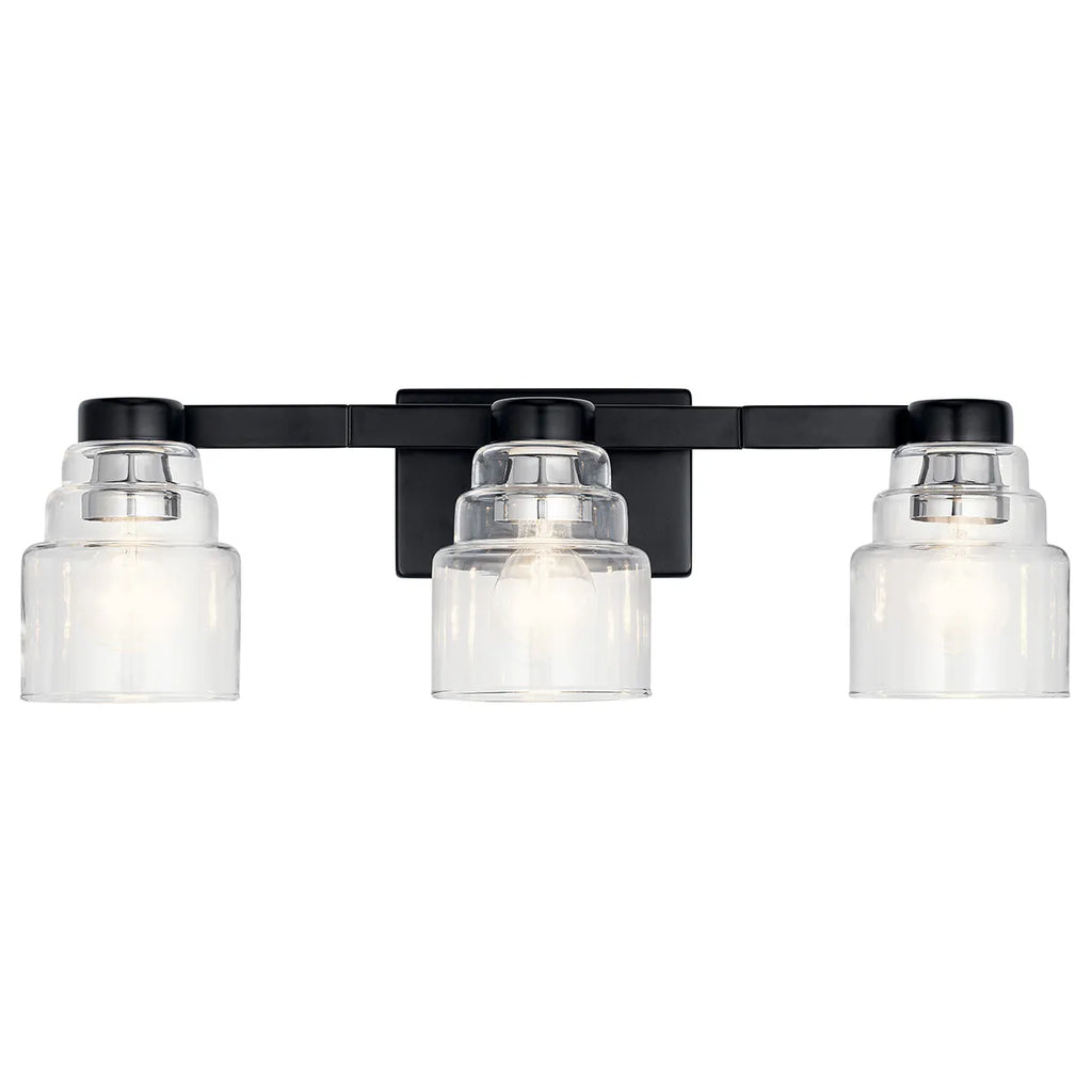 Vionnet Vanity Light, 3-Light with Clear Glass