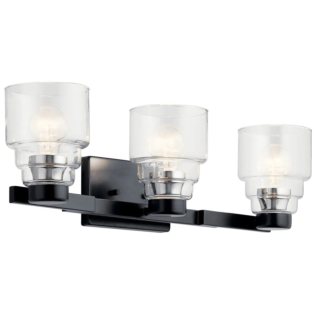 Vionnet Vanity Light, 3-Light with Clear Glass