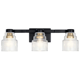 Vionnet Vanity Light, 3-Light with Clear Glass