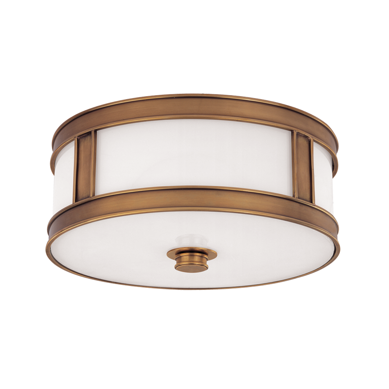 Patterson Flush Mount 6" - Aged Brass