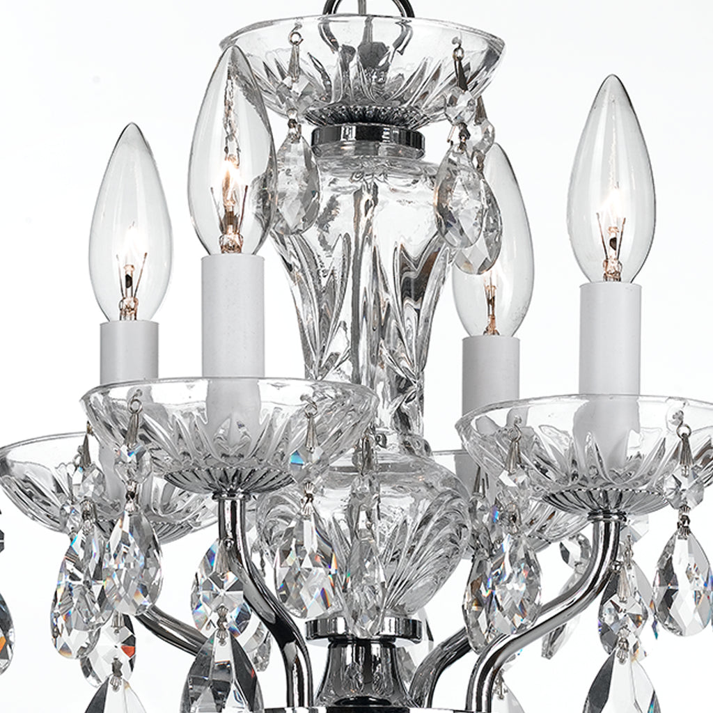 Traditional Crystal 4 Light Mini Chandelier