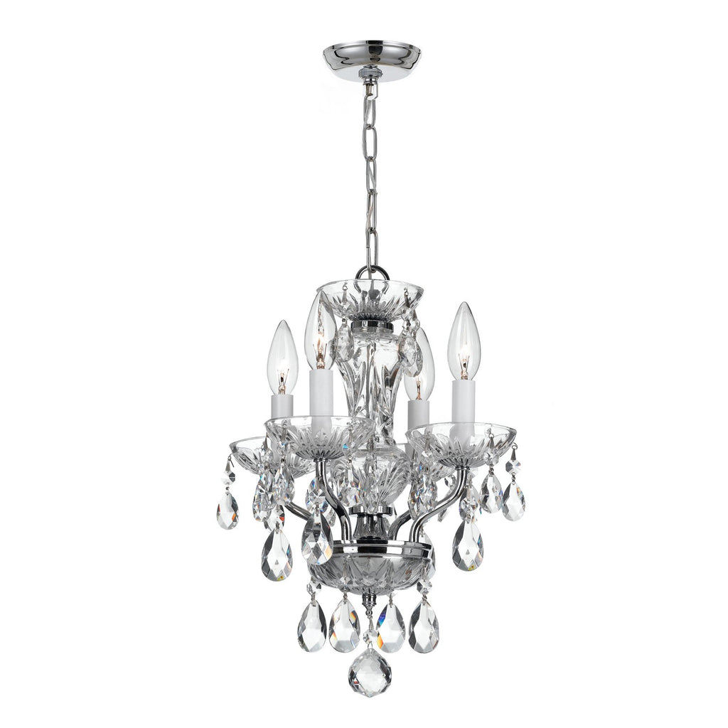 Traditional Crystal 4 Light Mini Chandelier