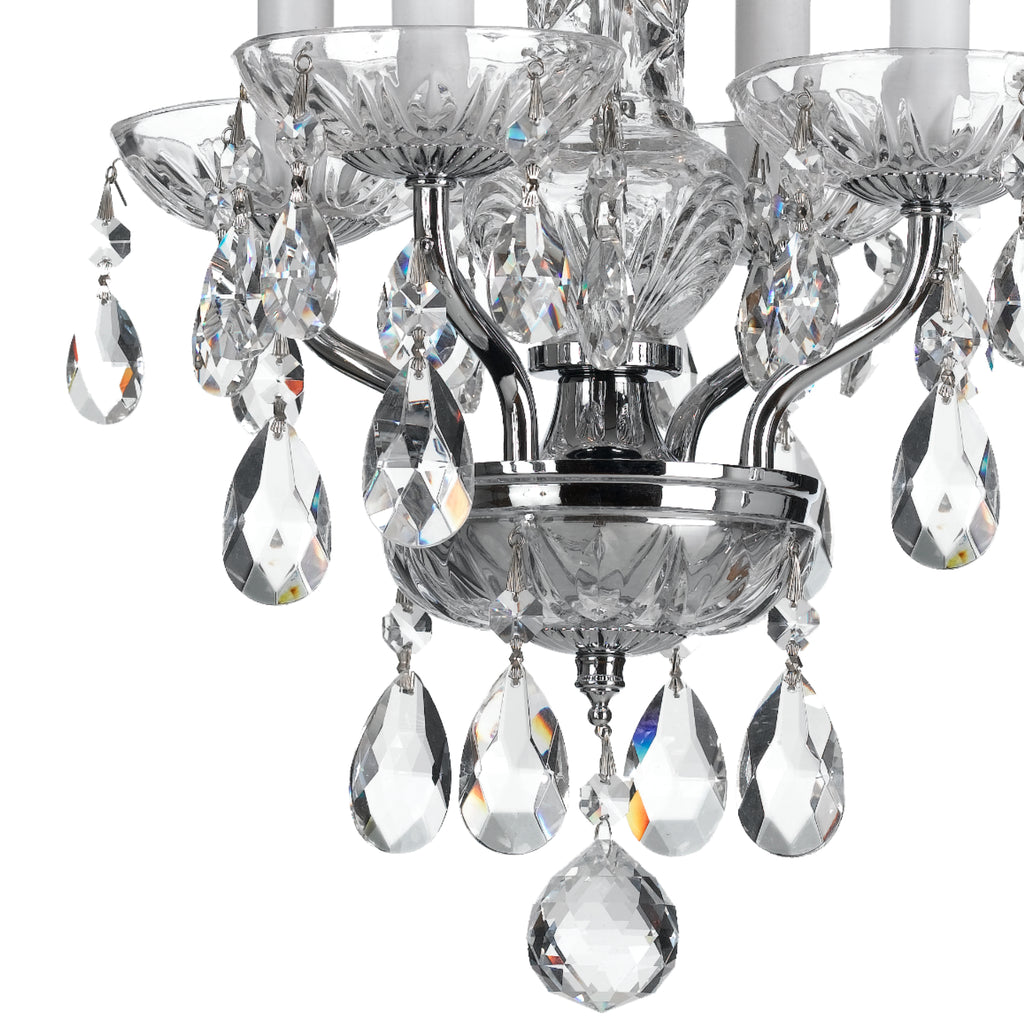 Traditional Crystal 4 Light Mini Chandelier