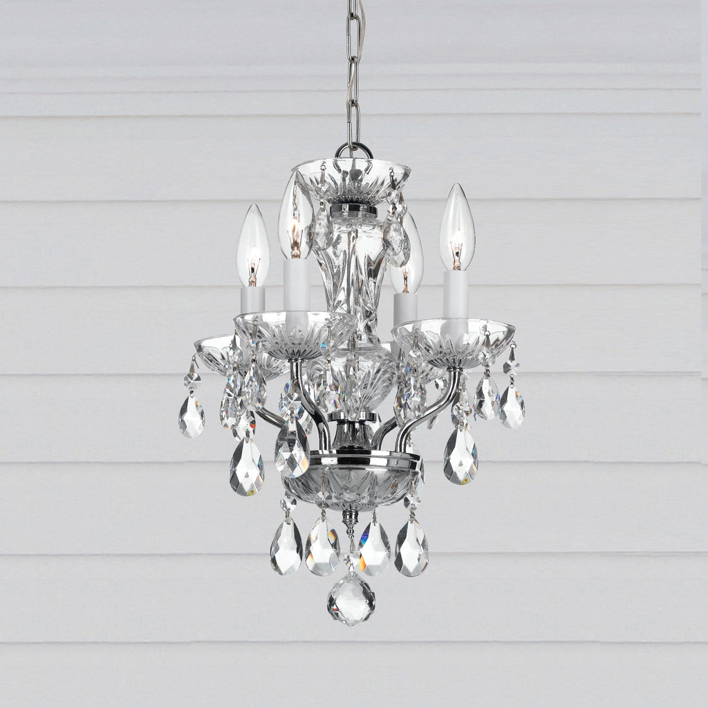 Traditional Crystal 4 Light Mini Chandelier