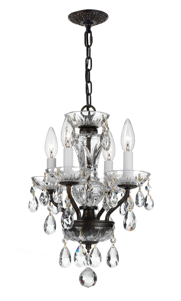 Traditional Crystal 4 Light Mini Chandelier