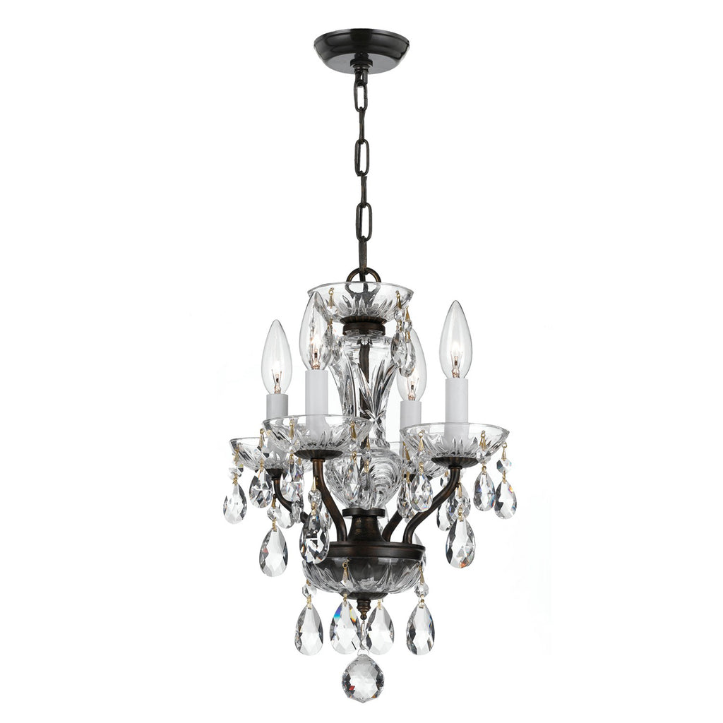 Traditional Crystal 4 Light Mini Chandelier