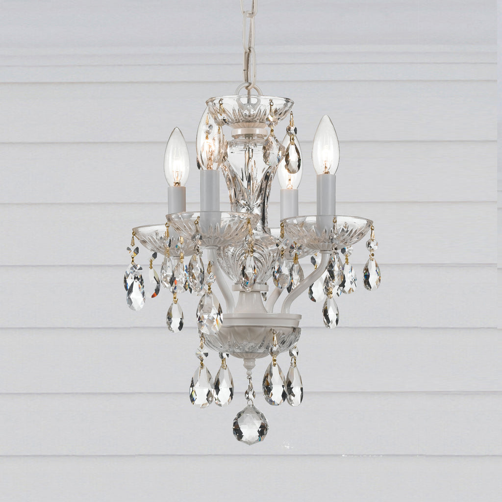 Traditional Crystal 4 Light Mini Chandelier