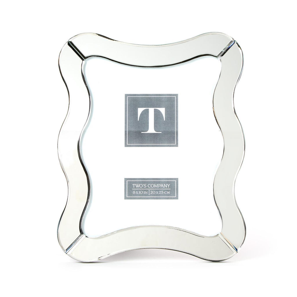 Scalloped Cut Mirror 8x10 Photo Frame