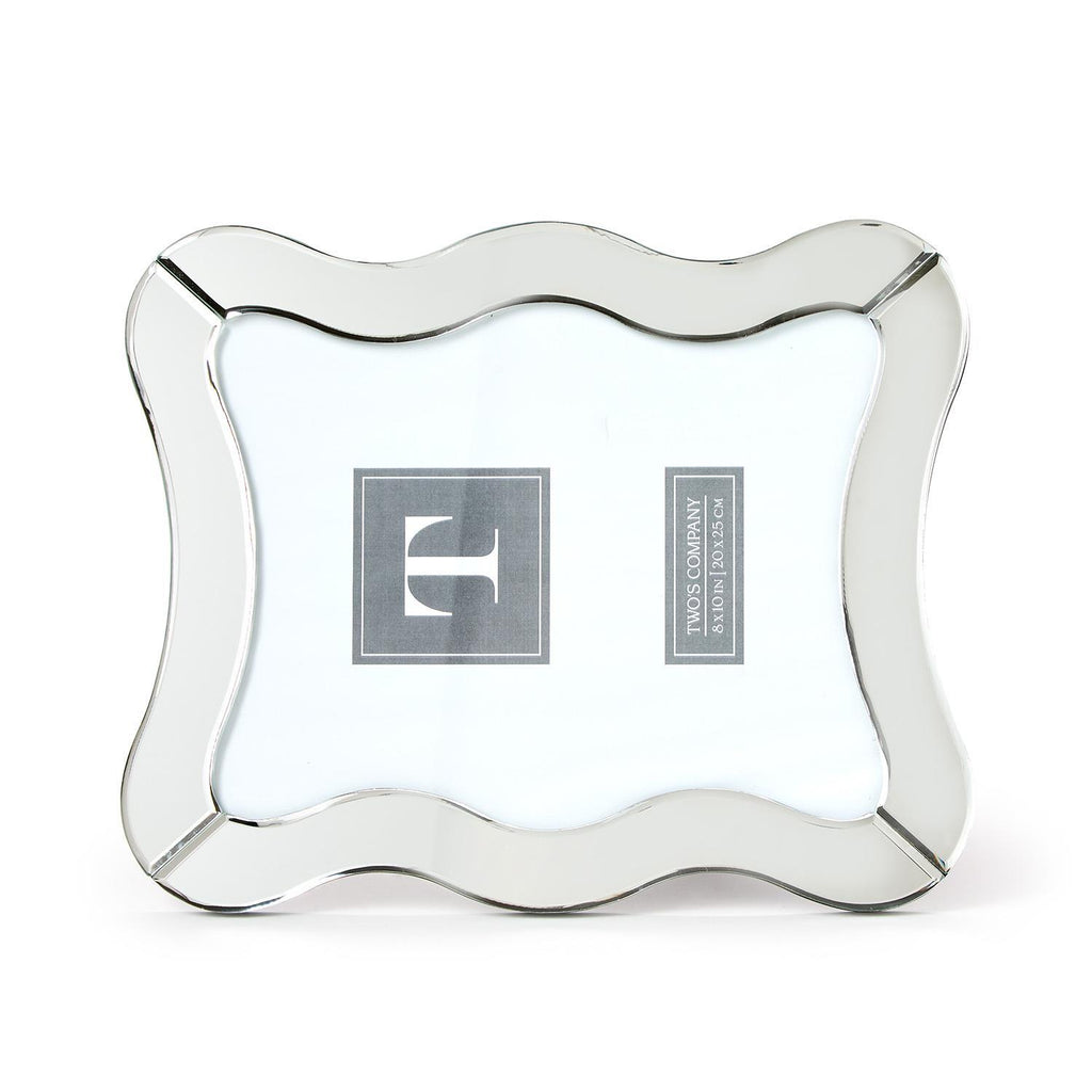 Scalloped Cut Mirror 8x10 Photo Frame