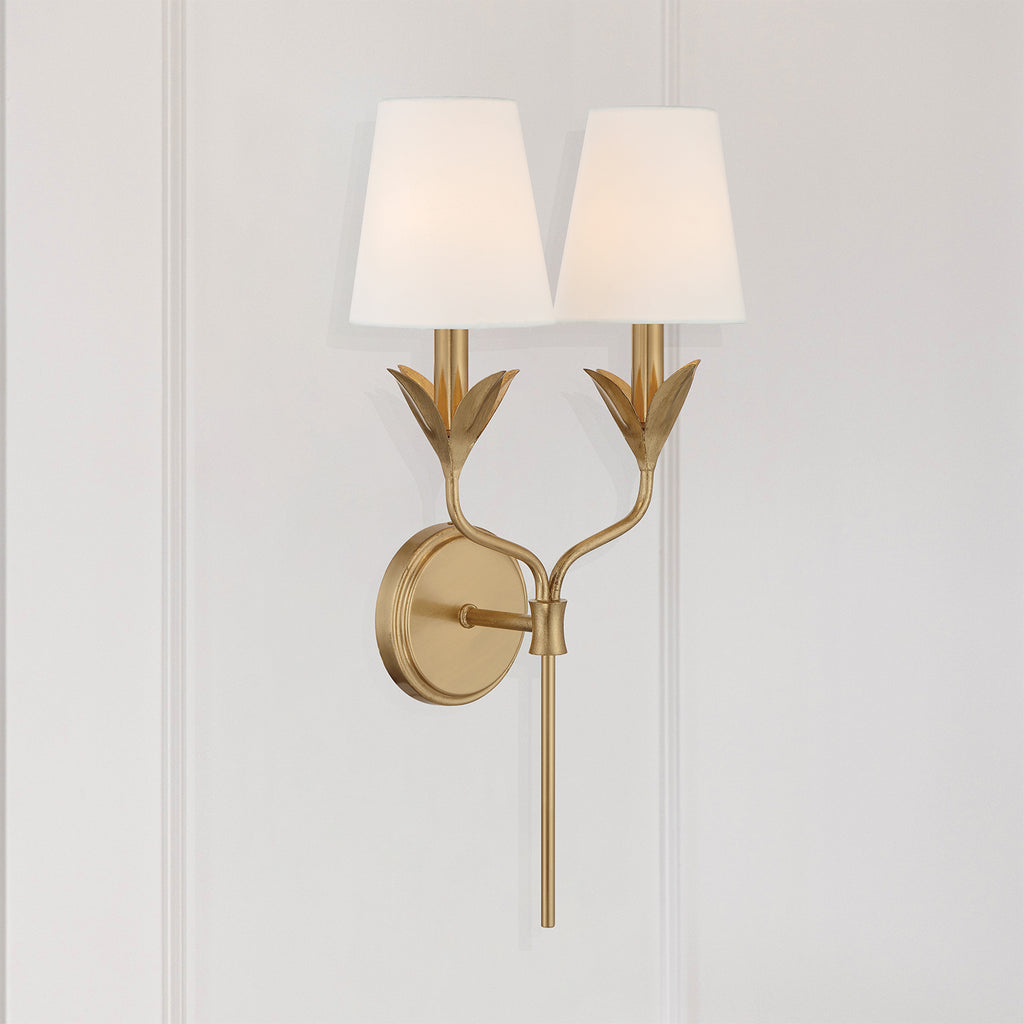 Broche 2 Light Sconce