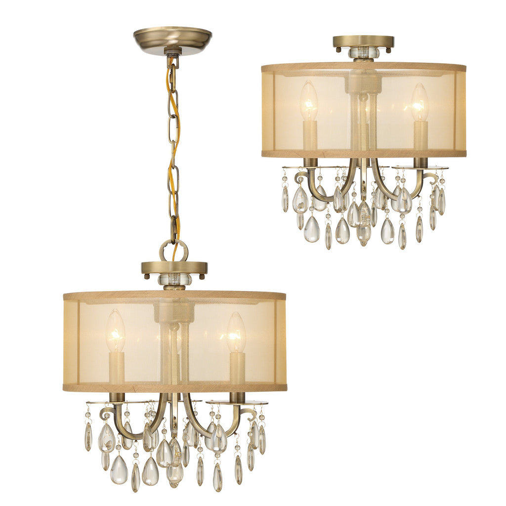 Hampton 3 Light Mini Chandelier