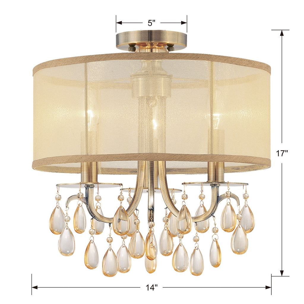 Hampton 3 Light Mini Chandelier