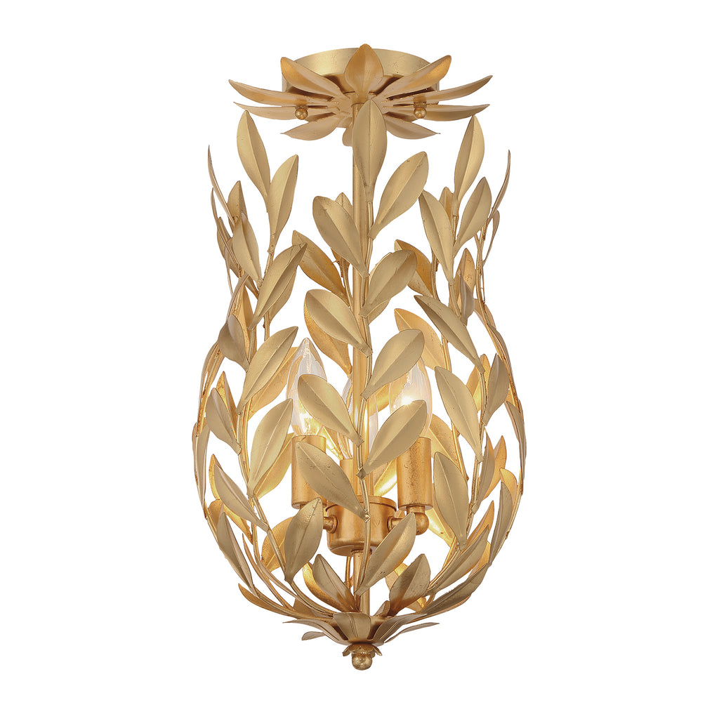 Broche 3 Light Semi Flush