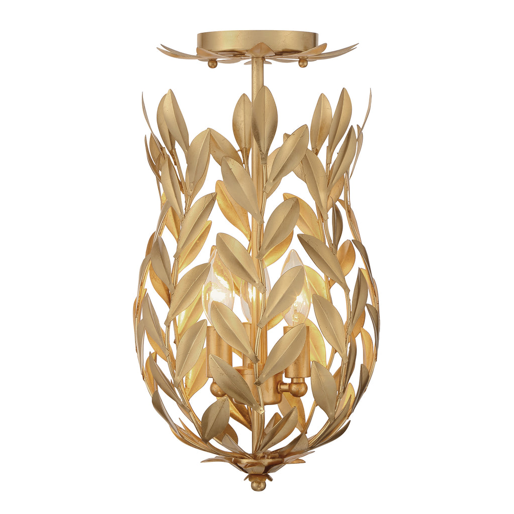 Broche 3 Light Semi Flush