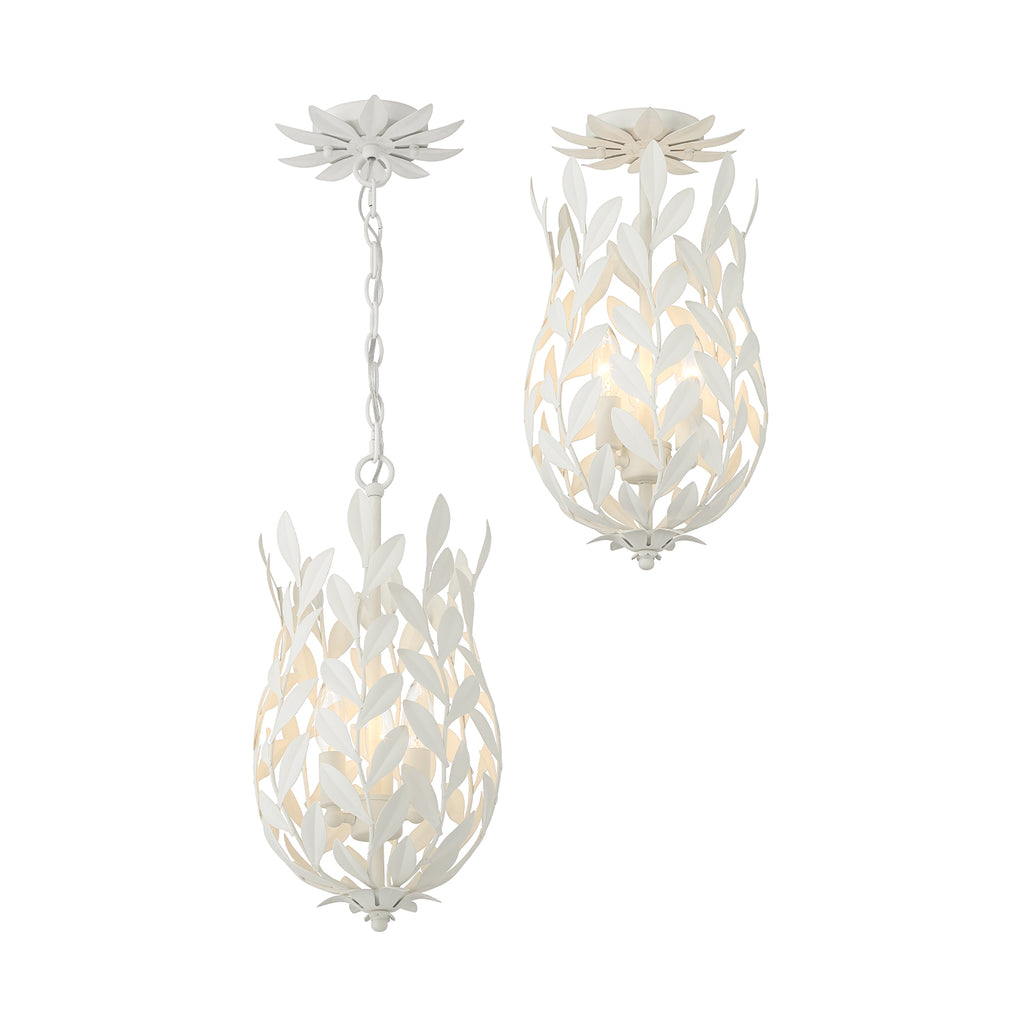 Broche 3 Light Semi Flush