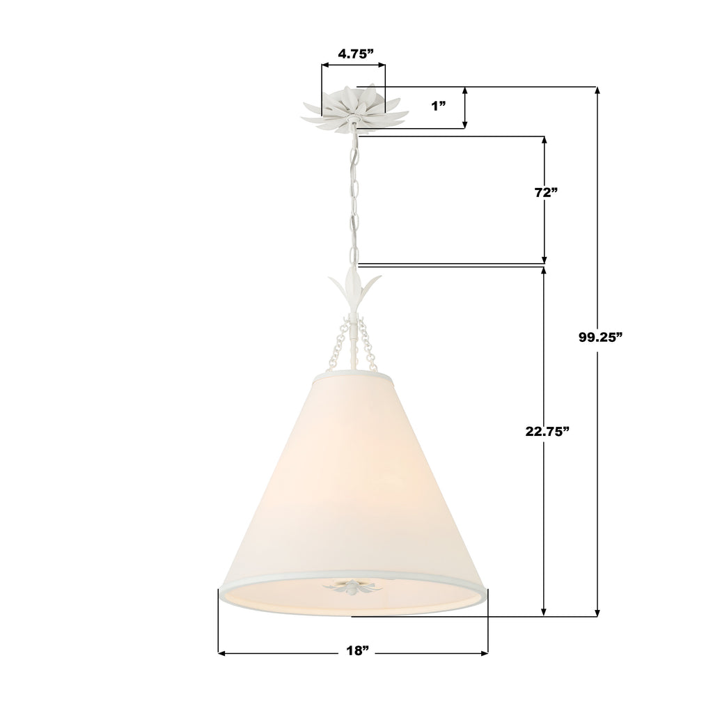 Broche 5 Light Linear Chandelier