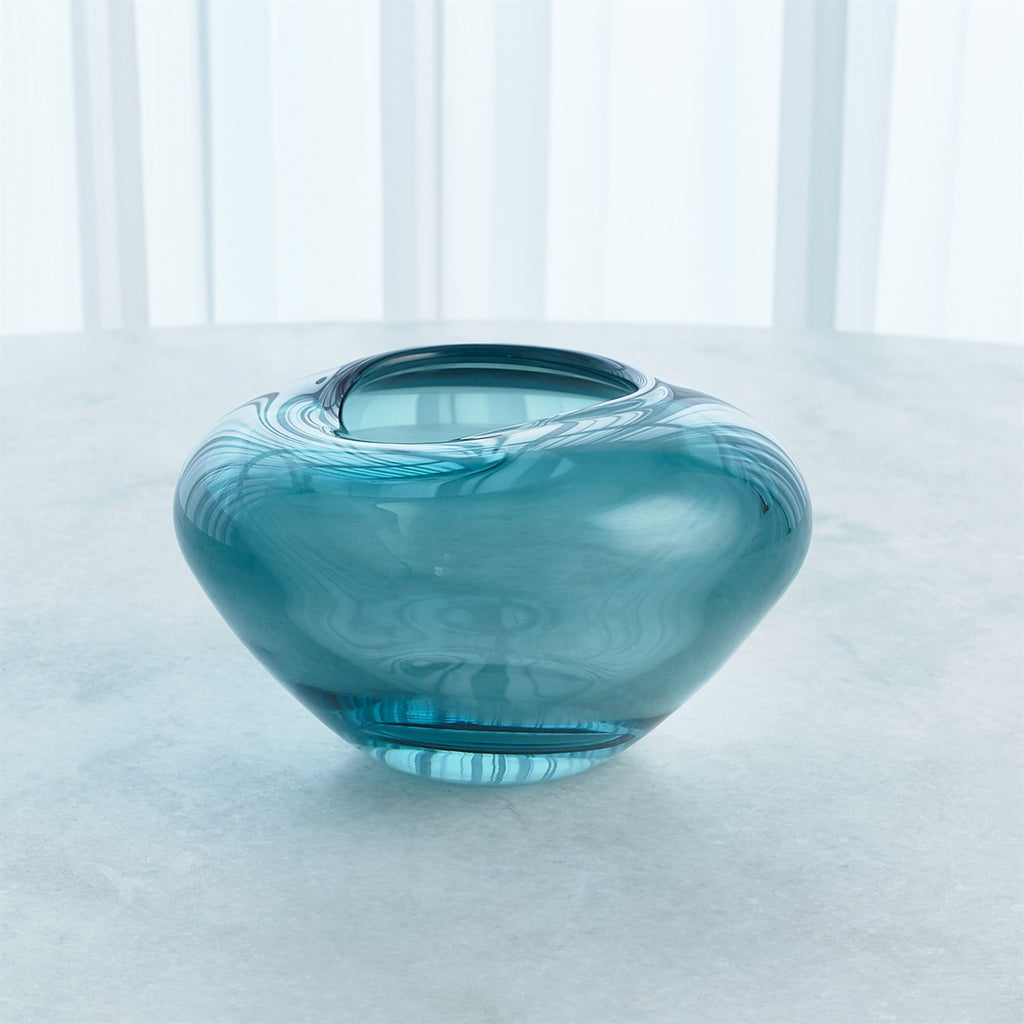 Undulating Vase, Azure