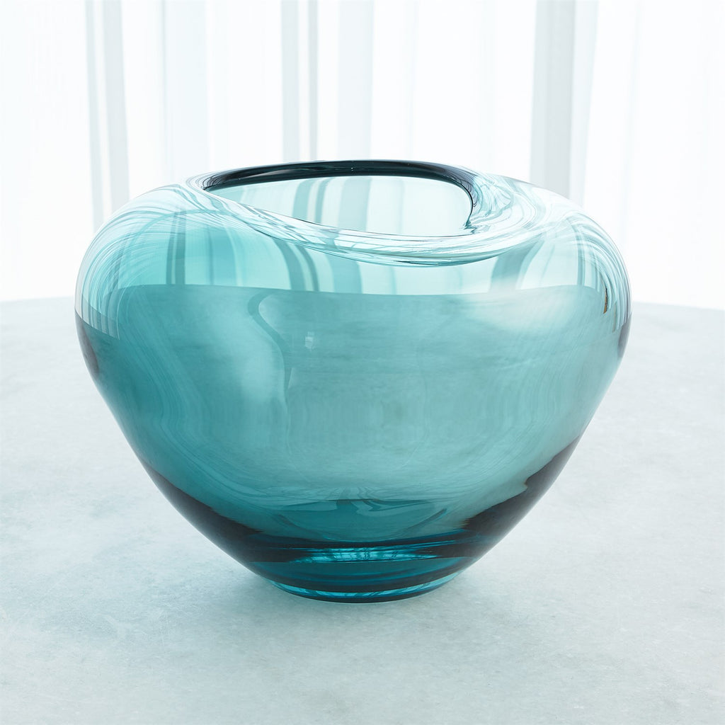 Undulating Vase, Azure