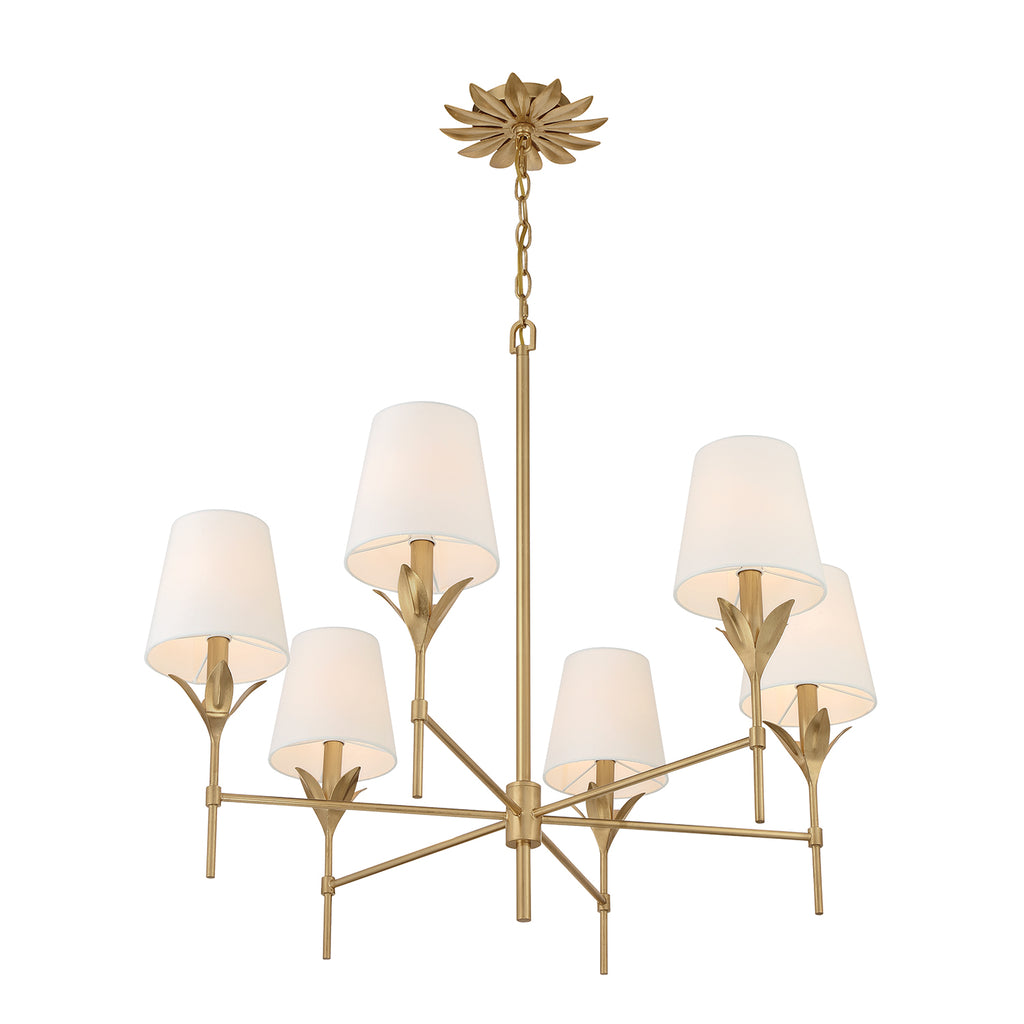 Broche 6 Light Chandelier